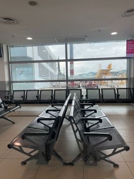 Penang Internatiol Airport (PEN) 4 seater link chair | Rochester Link Chair | Visitor Airport Link Chair | Waiting Area Chair | Public Waiting Chair | Office Furniture | Airport Furniture | Office Chair Penang | Kedah | Pahang | KLIA | Kulim | Lunas