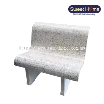 3 FT Stone Bench With Back Rest | Outdoor Stone Furniture