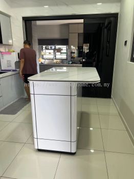 Marble Bar Island Kitchen | Modern Counter Kitchen Island Table | Kitchen Furniture | Dining Room Furniture | Penang | KL | Cheras | Bayan Lepas | Georgetown | Ipoh | Lunas | Johor Bahru  