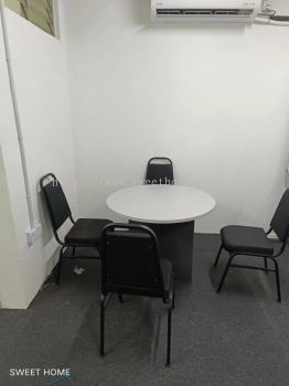 Office Furniture | Low Back Office Chair | Standard Office Table Desk | Round Conference Meeting Discussion Table | Full Height Steel Metal Cabinet | Banquet Chair | Whiteboard | Pembekal Perabot Pejabat | Office Table Penang | Office Chair Penang | Malaysia