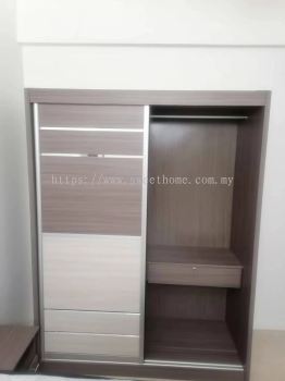 Economy Price Bedroom Furniture Set | Queen Size Bed | 4X6 ft Sliding Clothes Wardrobe | Dressing Make up Table Cabinet | Sweet Home Angelica Mattress | Bedroom Furniture Store Shop | KL | Penang | Kulim | Lunas | Kedah | Ampang | Shah Alam