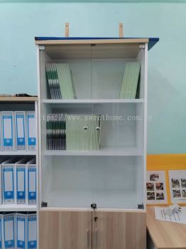 Full Height Office Cabinet | Glass Door Cabinet | Kabinet Bilik Guru | Office Furniture | KL | Penang | Kulim | kedah | Lunas | Bandar Bharu | Kuantan Pahang | Slim River | Tanjung Malim | Ipoh | Office Furiture Perak