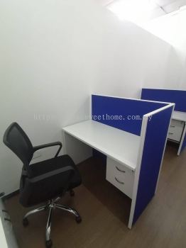 Office Furniture Set Up  | Workstation Office Are Furniture | High Office Table Partition | White Office Table | Medium Back Office Chair | Office Cabinet | Office Furniture | Butterworth | Kepala Batas | Bertam | Penang | KL | Mont kiara | Shah alam | Klang | Johor Bahru