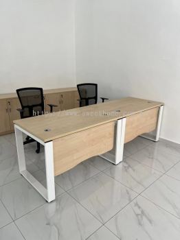 Office Furniture | Office Workstation Table | Standard Solid Office Table | Mesh Medium Back Office Chair | Office Table and Office Chair Shop | KL | Penang | Kulim | Kedah | Ipoh | Johor Bahru