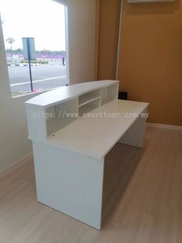 White Reception Counter Table | 6FT Reception Counter | Meja Kaunter Kedai Pejabat | Office Furniture | Kulim | Lunas | Kedah | Baling | Kelang Lama | Ipoh | Penang | Kepala Batas | Tasek Gelugor | Bertam | Penaga | KL