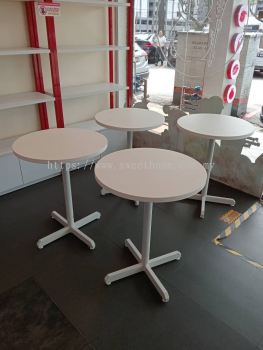 MIXUE White Cafe Table | Round and Square Dining Table | Cafe Furniture | KL | Cheras | Ampang | Bangi | Kuala Selangor | Dungun | Kuala Terengganu |  Ipoh | Slim River | Raub | Kuantan | Bertam | Penaga