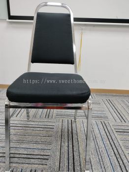 Banquet Chair Chrome Steel | Heavy Duty Banquet Chair | Event Chair for Multipurpose | Office Furniture  | Singapore | Johor Bahru | Ipoh | Penang