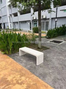 Garden Stone Table Bench Set For Condominium pARK aREA | Swimming Pool Resting Area Bench Table Set | Garden Bench | Terrazo Outdoor Stone Furniture | KL | Shah Alam | Cyberjaya | Residence | Putrajaya | Seri Kembangan | Bukit Jalil | Penang