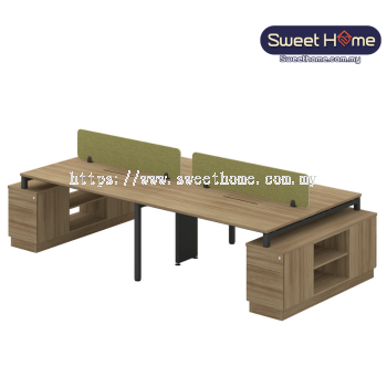 B16-SL-4R 4 PAX Workstation Office Table | Office Furniture