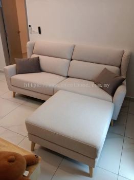 MUJI Solid Wood Bed Queen Size | Modern Fabric Easy Clean Sofa | Best Home Furniture Shop In Malaysia | Penang | Deliver to KL | Ipoh | Cheras | Mont Kiara | Shah Alam | Johor Bahru | SG 