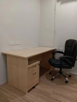 Standard Office Table Desk | Medium Back Office Chair | Minimal Manager Office Table Set | Office Furniture | KL | Klang | Jalan Masjid India | Ampang | Putrajaya | Cyberjaya | Kulim | Lunas | Sungai Petani