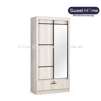 Sliding Door Wardrobe With Mirror ( ID-14W ) | Quality ECO Budget Wardrobe