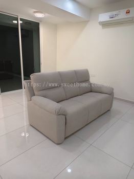 Corner Push Back Sofa Malaysia | Premium 3 Seater Sofa Malaysia | Easy Clean Fabric | Pet Friendly Living Room Sofa - Deliver Bertam, Penang Island, Georgetown, Jelutong, Kulim, Lunas