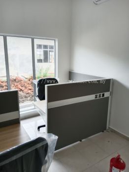 Office Partition Workstation | Staff Office Cubicle Desk | Office Workstation Cluster Desk | 4 Seater Office Cubicle Malaysia | Deliver Penang, Kedah, Georgetown, Batu Kawan, Sungai Petani, Puchong, Kl