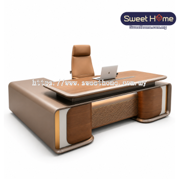 LINEAGE Premium Director Table - L Shape Office Table For Chairman And Executive
