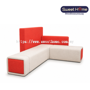 LAMPONE Office Lobby Sofa Corner Shape | Office Furniture
