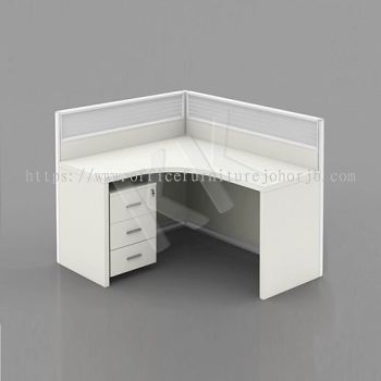 1 Seater Fabric Partition Office Workstation