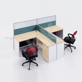 2 Seater Fabric Partition Office Workstation Concept 1