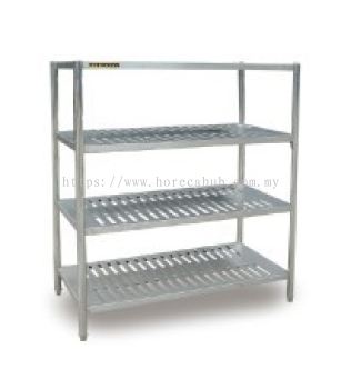 FOUR TIER RACK PERFORATED
