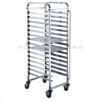 STAINLESS STEEL COOLING RACK FOR FOOD PAN, BAKING TRAY, & KNOCK DOWN 