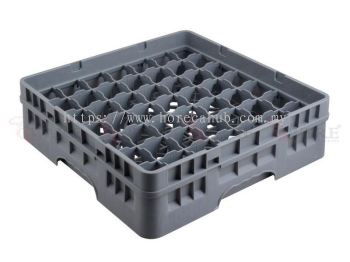 49 COMPARTMENT GLASS RACK WITH FULL DROP EXTENDER