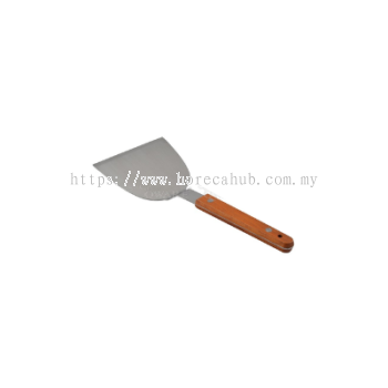 QWARE STAINLESS STEEL JAPANESE STYLE TURNER WITH WOODEN HANDLE YJ6910