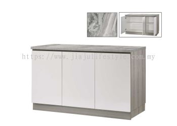 4.5FT Kitchen Cabinet (Base Unit) with High Gloss White
