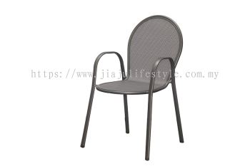 Outdoor Steel Chair - Cool Grey