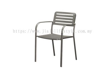 Outdoor Steel Chair - Cool Grey