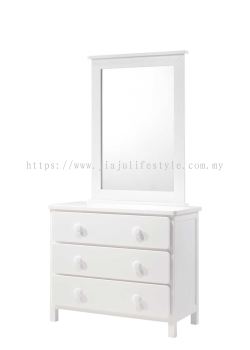 Melody 3 Drawers Dresser with Mirror