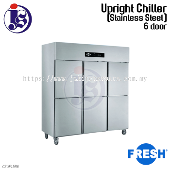 FRESH 6 Door Chiller (Stainless Steel) CSUF15B6