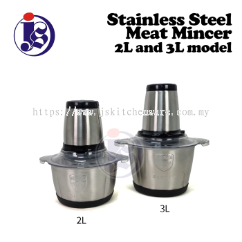 Stainless Steel Meat Mincer (2L and 3L Capacity)