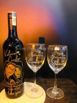 Anniversary Wine Carving