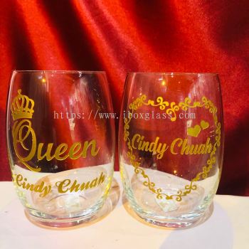 Customize Name Glass Cups