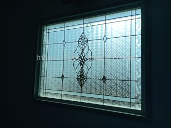 Stained Glass Overlay Glass Window