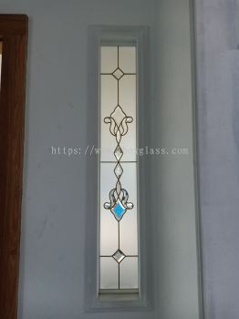 Stained Glass Overlay Door Sidelite