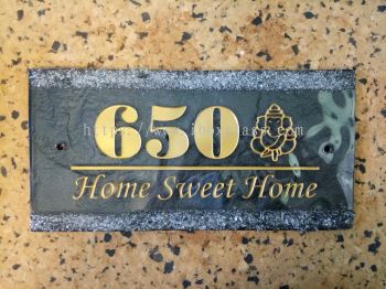 Door Plate with Home Sweet Home Word