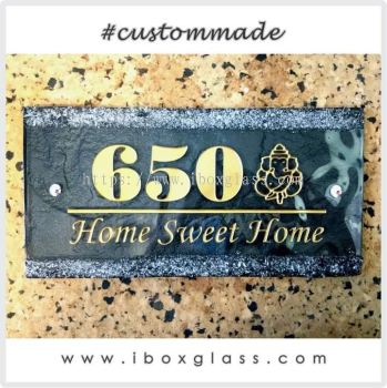 Door Plate with Home Sweet Home Word