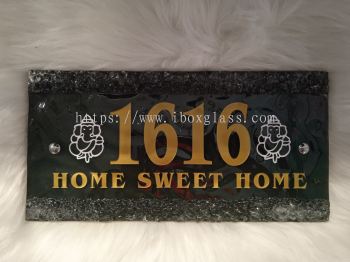 Door Plate with Home Sweet Home 