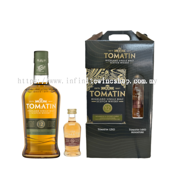 TOMATIN 12 YEARS GIFT SET