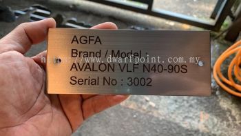 1-1.5mm Hairline stainless steel plate with etching or fiber mark engraved