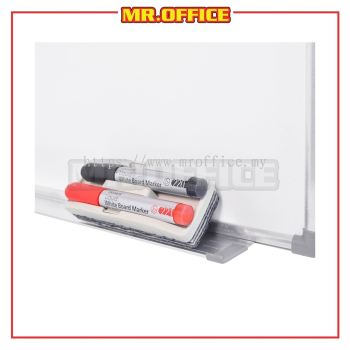 MR.OFFICE : White Board Aluminium Frame - Coated Steel - 1200L x 1200W (mm)