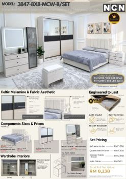 VNCN 3847 MCW 8X8 Bedroom Set