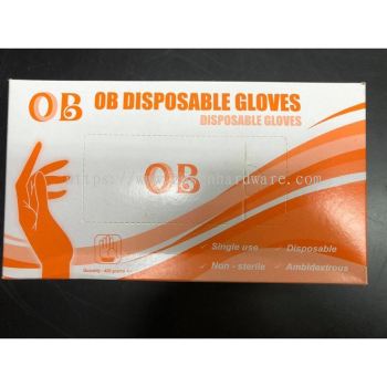 OB Latex Disposable Gloves L-SIZE