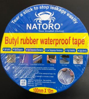 Butyl Rubber Waterproof Tape 100mm/4" x 10m
