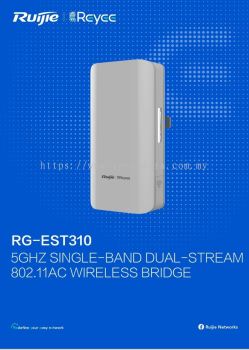 RG-EST310 5GHZ SINGLE-BAND DUAL -STREAM WIRELESS BRIDGE
