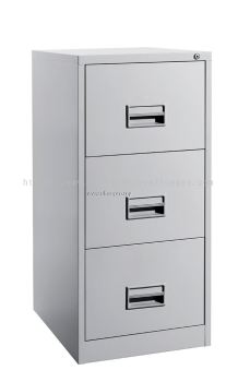 IPS-106B 3 DRAWERS STEEL FILING CABINET WITH RECESS HANDLE C/W BALL BEARING SLIDE