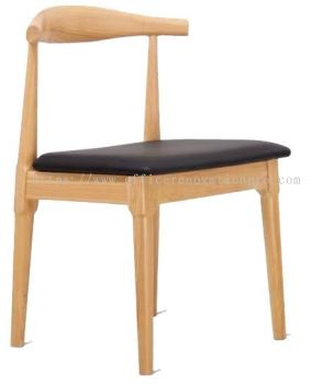 IPDC-15 TEDDY WOODEN CHAIR WITH PU LEATHER SEAT