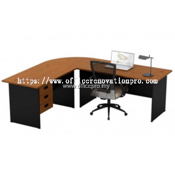 IPGT Standard Table Set C/W Fixed Pedestal 3D With Side Connection I Office Table PJ I IPGT SET