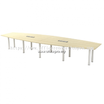 Boat Shape Conference Table | Meeting Table Kajang IPBBC 